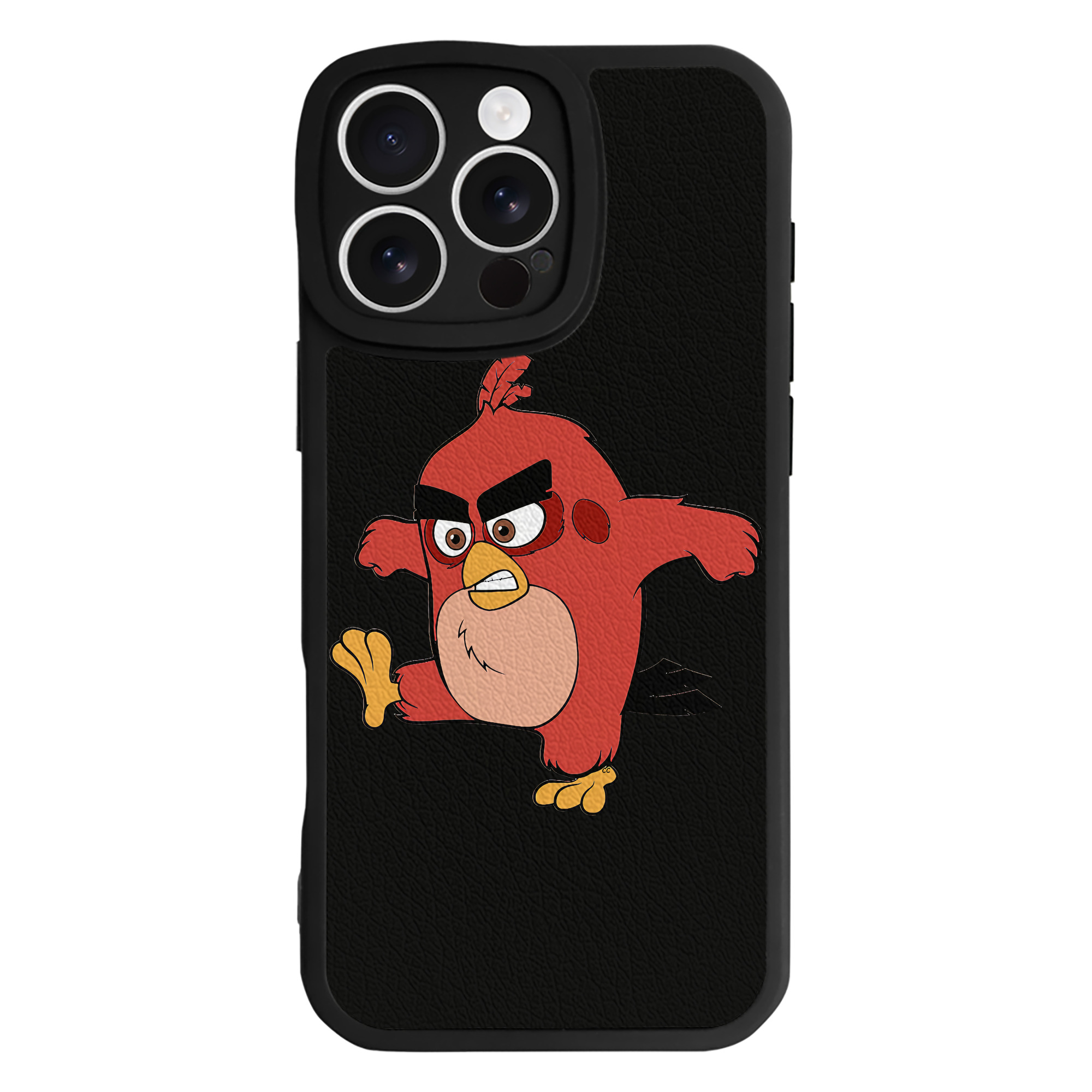 （画像用） Angry Birds アングリーバード 【iPhone 16シリーズ対応】シリコンスマホケース（レザー調） 材質：シリコン